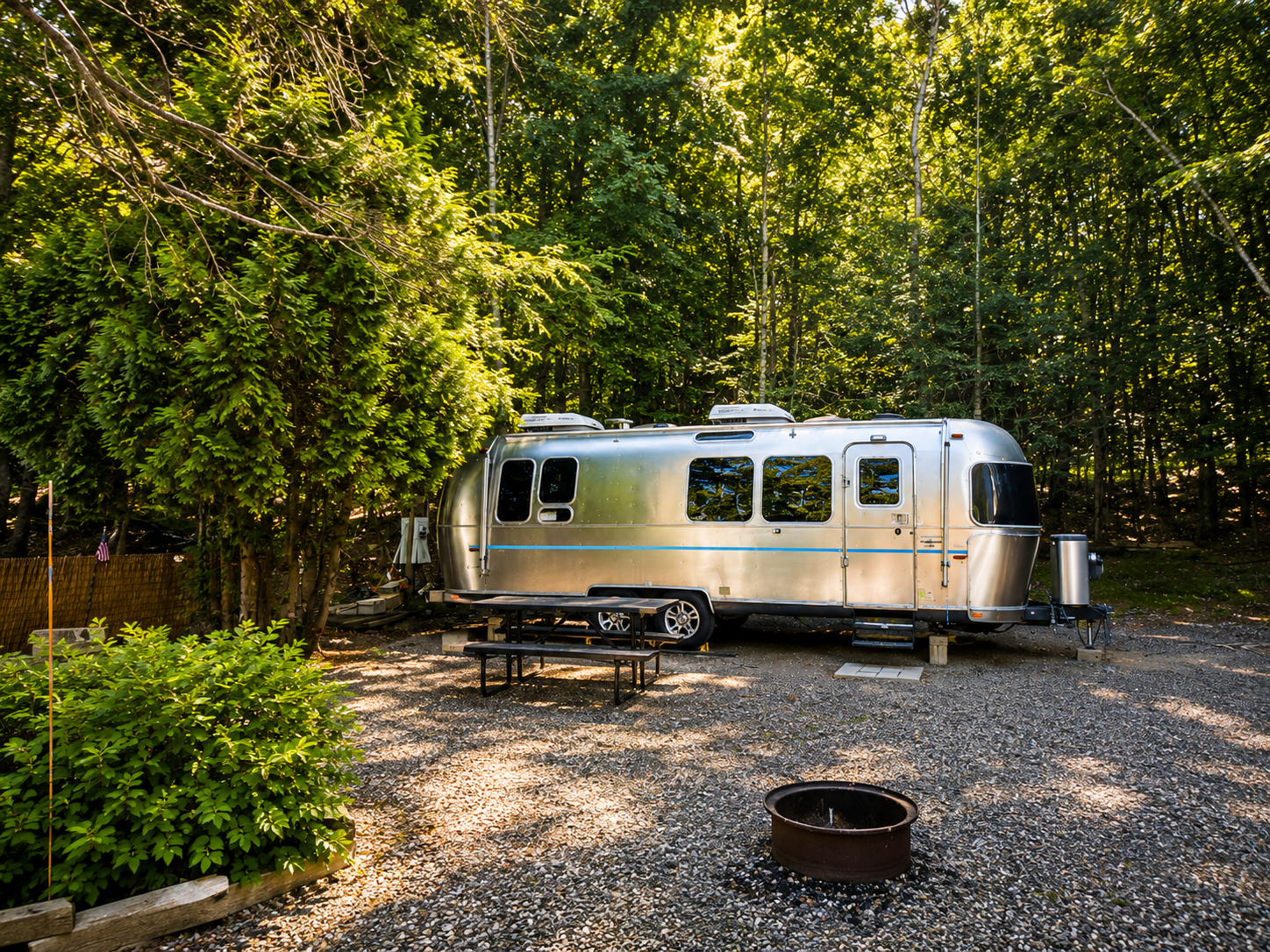 Airstream Rentals view 1 at Pioneer Valley RV Campground